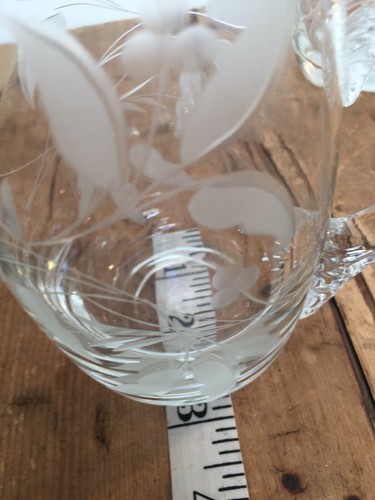 SET OF 3 CRYSTAL LARGE TANKARDS / MUGS 6" TALL - Picture 8 of 9