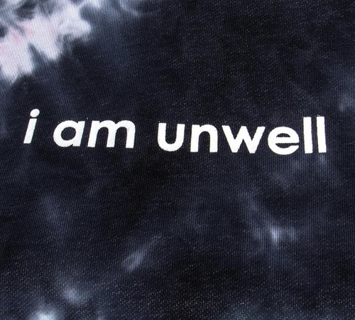 Brandneu Call Her Daddy I Am Unwell Tie-Die Cropped Hoodie Barhocker Größe XL - Bild 3 von 5