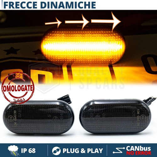 Frecce LED Sequenziali per Renault TWINGO 3 DINAMICHE Nere CANbus PLUG & PLAY - Foto 2 di 9