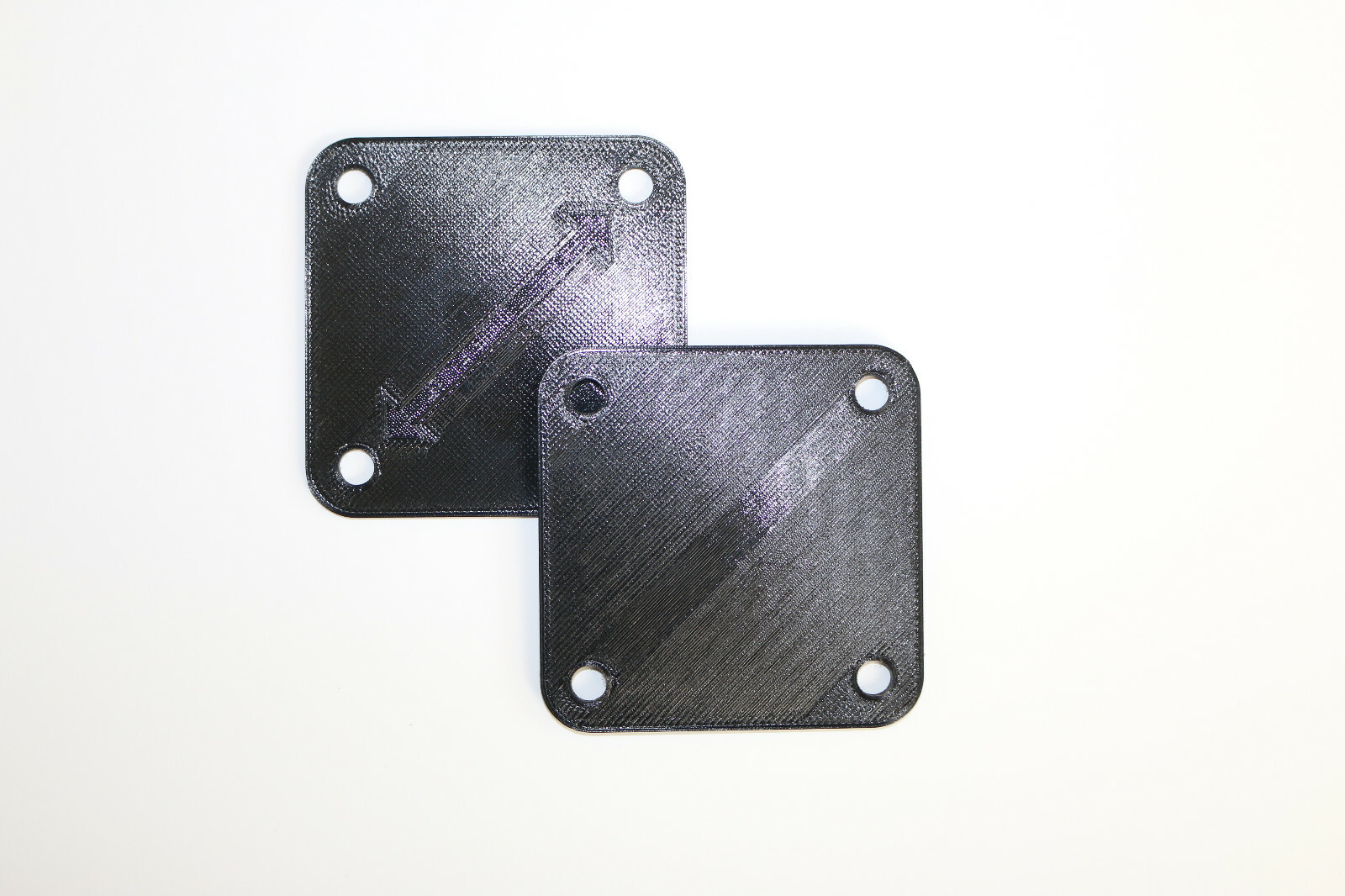 3D Printed Black Bass Drum Cover Plate for Vintage Ludwig Classic