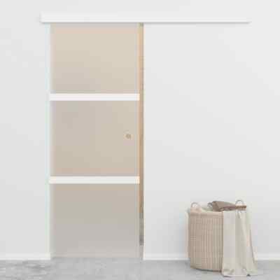 VidaXL offres Sliding Door with Soft Stops ESG Glass and Aluminium 76x205 cm UK