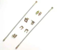 Mustang II 2 GM Metric Braided SS Brake Hose Line Kit Front End IFS Street Rod