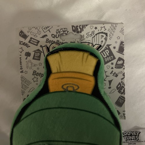 NEW! Marvin  The Martian Dog Toy Looney Tunes Plush Face w/ Squeaker Licensed - Picture 3 of 5
