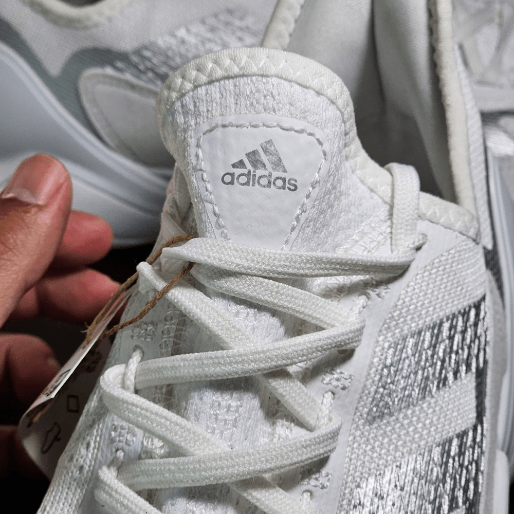 Adidas Impact FLX Training Gym Shoes White Silver Men\'s 10 GV6767 Weightlifting Adidas Impact FLX Training Gym Shoes White Silver Men main image 4