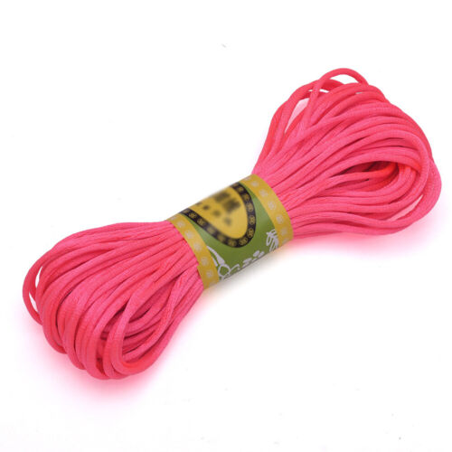 20 m Nailon Ratail Satén Chino Nudado Seda Macramé Cordón Cuerda Fabricación de Joyería - Imagen 35 de 38