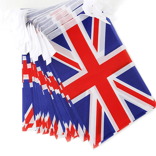 3 X 🇬🇧 Remembrance Ve - Day GB 33FT Union Jack Fabric 20 XL Flags Bunting 🇬🇧 - Picture 7 of 10