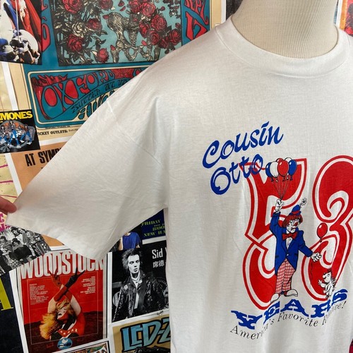 Vintage 90s Cousin Otto Clown Hall of Fame Autographed Graphic T-Shirt Mens XL - Picture 2 of 8