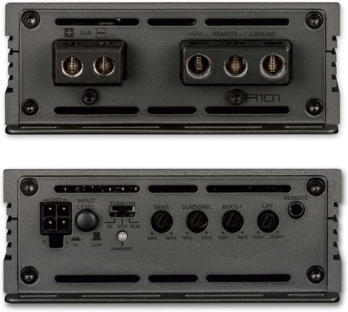 AXTON A101 Digital Mono 1 Kanal Verstärker mit Bass Fernbedienung 600 Watt - Picture 5 of 5
