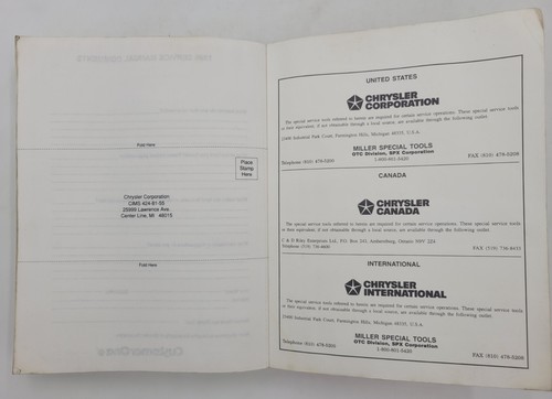 1997 Jeep Grand Cherokee Factory Service Manual Chrysler Corporation 81-370-7147 - Picture 18 of 18