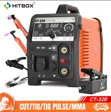 4in1 50A Non touch Pilot Arc Air Plasma Cutter，MMA CUT 200A TIG Pulse TIG Welder