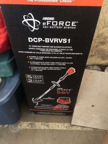 ECHO eFORCE 56V Cordless Battery 16 in. String Trimmer and Blower Combo - Picture 4 of 5