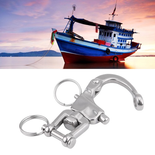 316 Stainless Steel Jaw Swivel Snap Shackle Fit For Sailboat Spinnaker Halyard - Bild 3 von 11