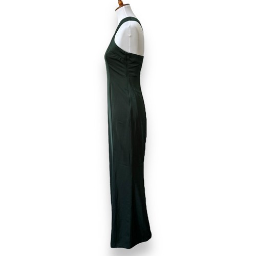 NBD Womens Revolve Evan Gown Green Sleeveless One Shoulder Stretch Slit S New - Picture 6 of 14