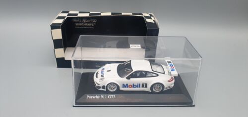 Modèles réduits de voitures 1:43 Minichamps Porsche 911 GT3 RSR Mobil 1 emballage d'origine - Photo 1/9