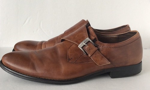 JoS. A. Bank Brown Leather Buckle Dress Shoes Size 11M - Picture 3 of 8