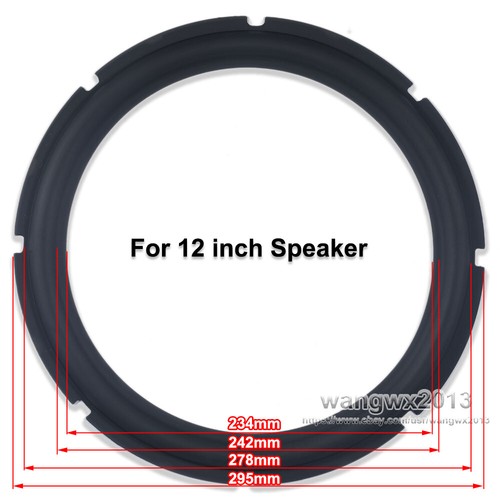 2pcs 8/10/12 inch Woofer Rubber Edge Folding Ring Speaker Surround Circle Repair - Picture 7 of 7