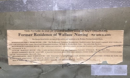 Antique (lovely) Frame With Wallace Nutting Signed Photo, Hand Tinted READ BACK - Picture 12 of 12