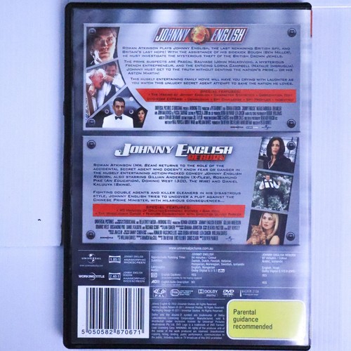 Johnny English / Johnny English Reborn (DVD, 2011) Rowan Atkinson - Comedy Films - Picture 2 of 6