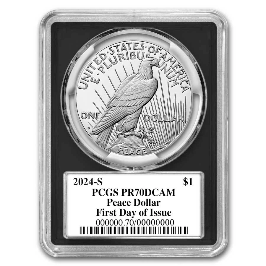 2024-S Proof Silver Peace Dollar PR-70 PCGS (FDI, Black Label) - Image 2 of 4