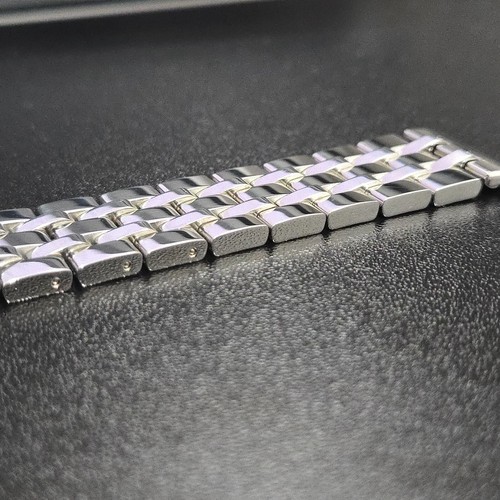 Rare and beautiful stainless steel watch bracelet/watch band solid links 20mm - Picture 7 of 19