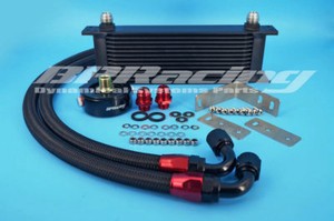 Black-13-row-Oil-Cooler-Sandwich-Plate-For-Ford-Fiesta-ST180-1-6T-2012-2015