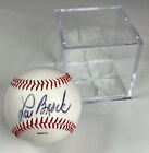 Lou Brock Hof autographed signed baseball with display cube