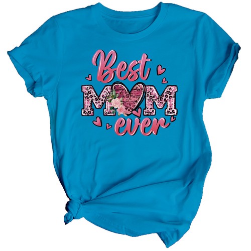 Womens Best Mom Ever Mothers Day T-Shirt Top Funny Mama Mom Cute Gift Idea #MD - Picture 13 of 34