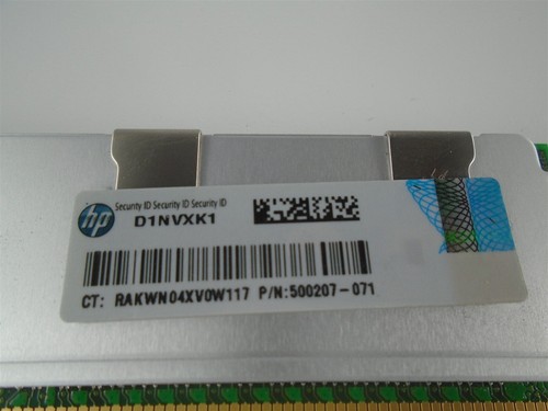 Genuine HP 500207-071 16GB PC3-8500 REG ECC DDR3 RAM Server Memory  - Picture 3 of 3
