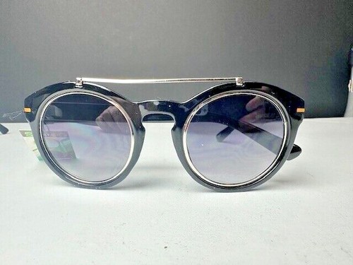 Modische Damen-Sonnenbrille rund Hornrand Schlüsselloch UV 400 - Bild 6 von 12