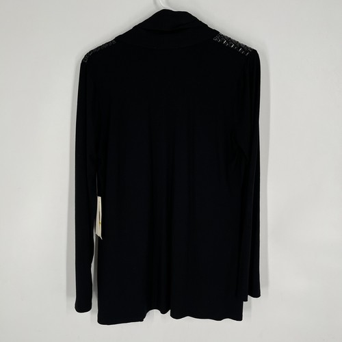 Kenneth Cole New York Womens Black Open Front Cardigan Size M NEW - Picture 8 of 10