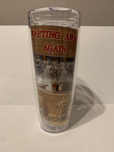 Margaritaville Wasting Away Again 26 Oz Graphic Tumbler with Lid Blue PBA Free - Picture 2 of 2