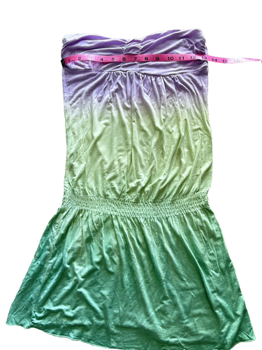 wo. la fashion women strapless mini dress size S multicolor - Picture 2 of 4