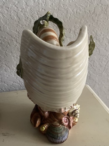 Fitz & Floyd Bouillabaisse Bowl Pitcher Oceana Nautical Seashells - Picture 5 of 16