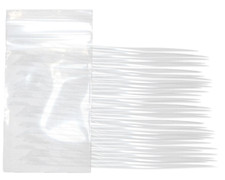 100 Pack 2 Mil, Clear ZipLock Bags, 2x3, 3x4, 4x6 Resealable Jewelry Zipper NEW