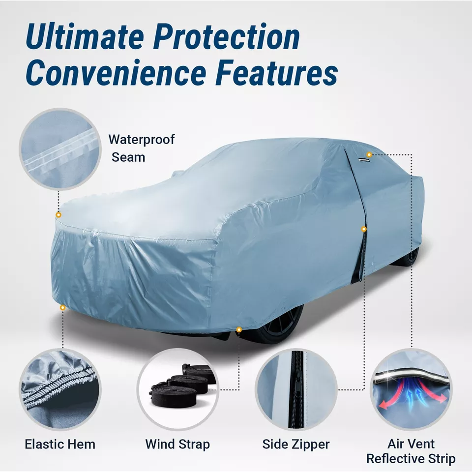Fits [PLYMOUTH ROADRUNNER] CAR COVER ☑️ Weather ☑️ 100% Waterproof ✔ - Image 2 of 4