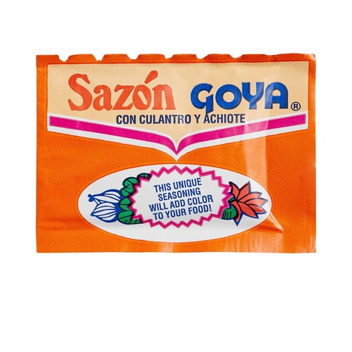 Goya Sazon Con Culantro Y Achiote Gewürz Koriander und Annatto 1,41 Unzen 8 Packungen - Bild 2 von 2