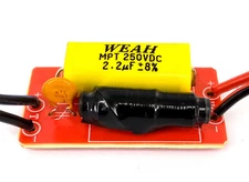 2x 40W 1-Way Audio Treble Speaker Frequency Divider Crossover 1-High Filter