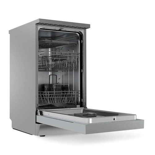 Baridi Slimline Freestanding Dishwasher 45cm 10 Place, 8 Programs, Silver B - Picture 2 of 7