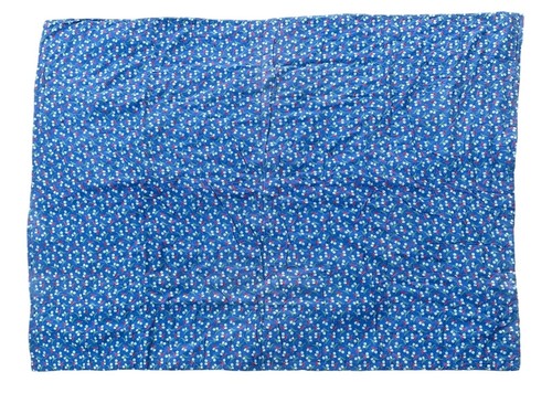 Incredible 1940s Patchwork Quilt - Workwear Bandana Fabric Indigo Paisley Floral - Picture 2 of 4
