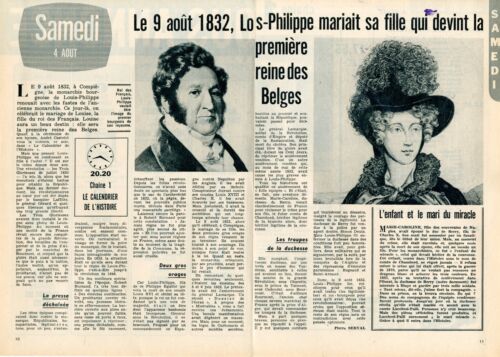 Coupure de presse Clipping 1973 Louis Philippe le Mariage de sa Fille (2 pages) - Photo 1/1