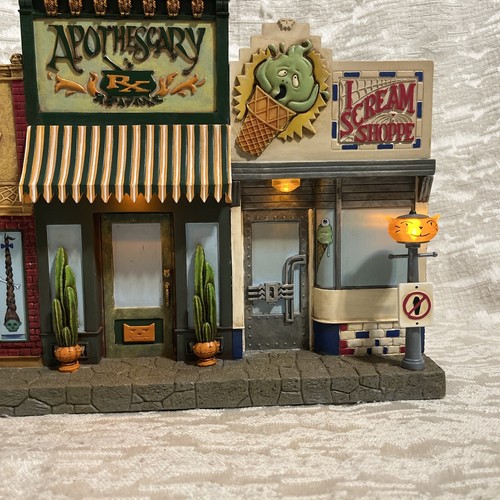 Hallmark Hauntington Collection Talking Lighted Deadwood Shops Halloween Display - Picture 3 of 14