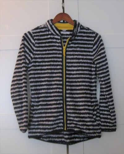 NAUTICA GIRL'S STRIPED SHERPA FLEECE CARDIGAN - XL (14/16) - Picture 1 of 5