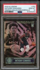 2020 Illusions Basketball #152 Anthony Edwards Trophy Collection Emerald PSA 10