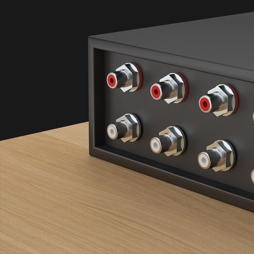2pcs Presa HiFi RCA Rame Puro Rodiato Connettore Jack Phono Spina Audio - Foto 6 di 13