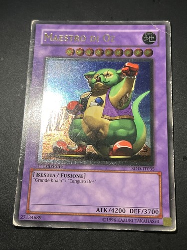 Yu Gi Oh Master By OZ sod-it035 Rare Ultimate Ita Old 1a Edition Soul Of Duelist - Picture 8 of 11