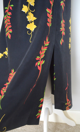 Vintage 1990's Y2K 100% silk Country Casuals maxi skirt 10 - Picture 5 of 16