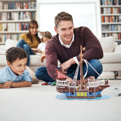 Vente en gros 2 Sets Puzzlemodell Segelboot-Puzzle-Set Bastelsets Aus Papier Kind