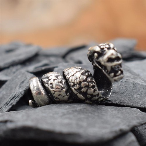 Drachen Bartperle aus 925 er Sterling Silber - Bild 2 von 4