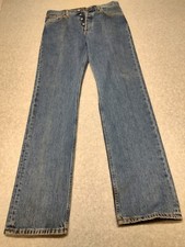 Vintage 90s Levis 501 Jeans Mens 31x33 Blue Button Fly Straight Leg Classic Cool