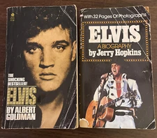 1st EDITION - Elvis by Albert Goldman (1982, Mass Market) And One By J. Hopkins